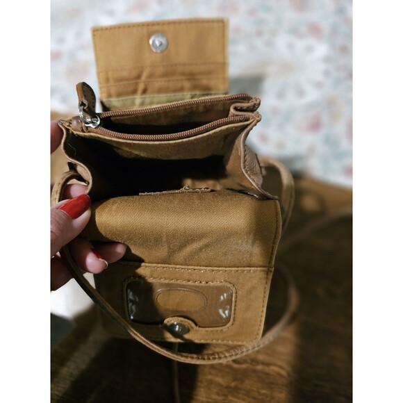 Fossil Brown Leather Crossbody Wallet Clutch Soft Glove Tanned Leather Vintage - Picture 14 of 16